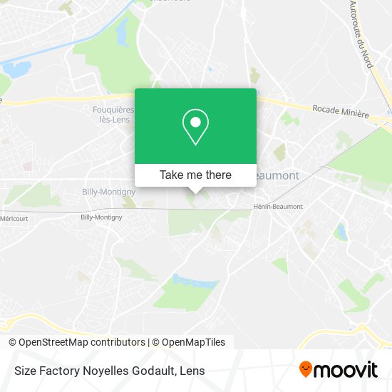 Size Factory Noyelles Godault map
