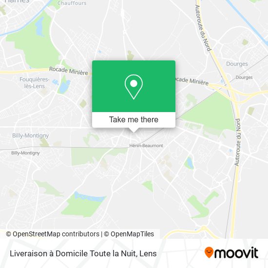 Liveraison à Domicile Toute la Nuit map
