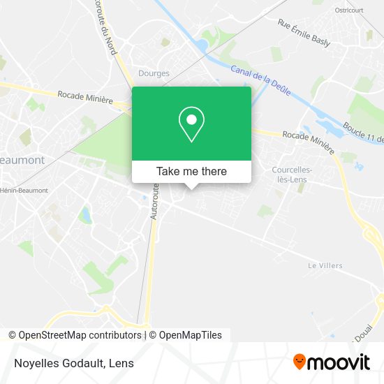 Noyelles Godault map