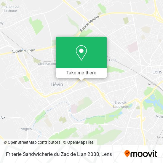 Friterie Sandwicherie du Zac de L an 2000 map
