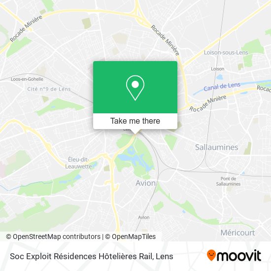 Soc Exploit Résidences Hôtelières Rail map