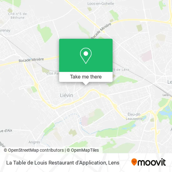 La Table de Louis Restaurant d'Application map