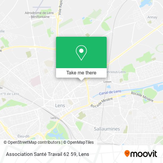 Association Santé Travail 62 59 map