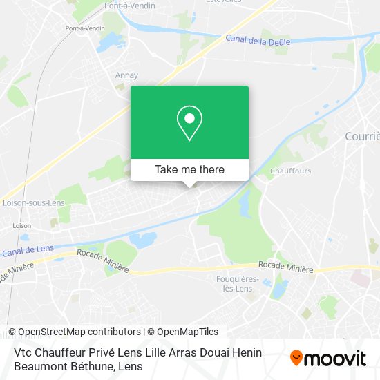 Vtc Chauffeur Privé Lens Lille Arras Douai Henin Beaumont Béthune map