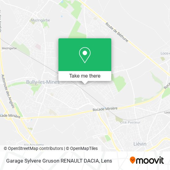 Garage Sylvere Gruson RENAULT DACIA map