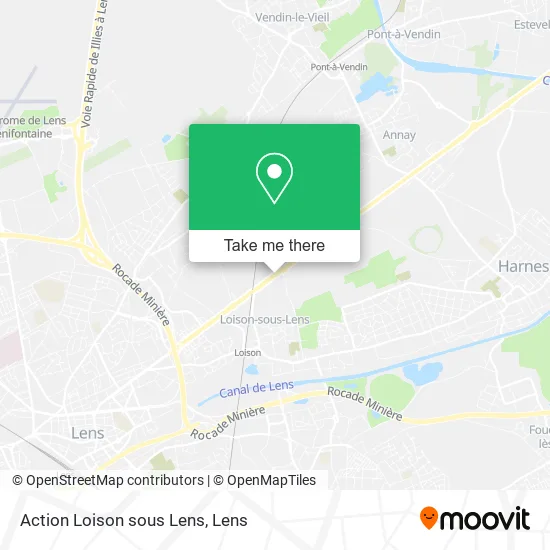 Action Loison sous Lens map