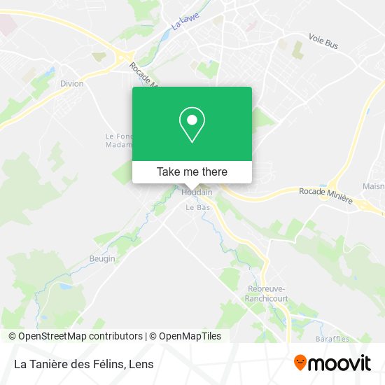 La Tanière des Félins map