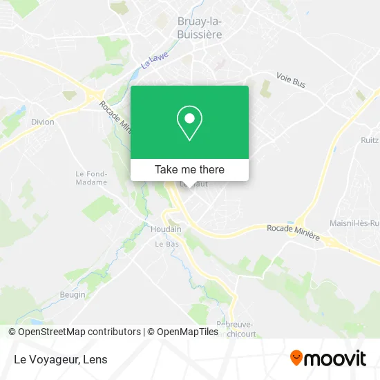 Le Voyageur map