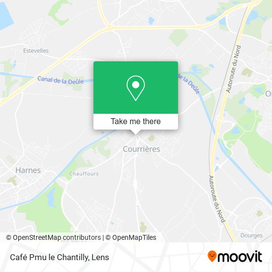 Café Pmu le Chantilly map