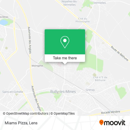 Miams Pizza map