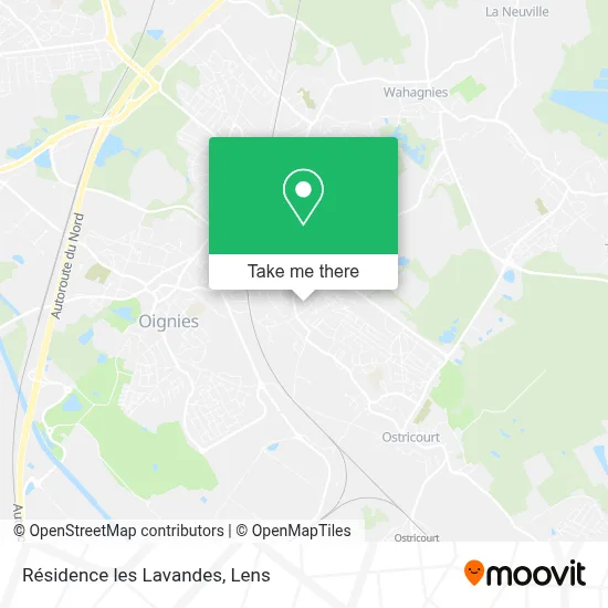 Résidence les Lavandes map