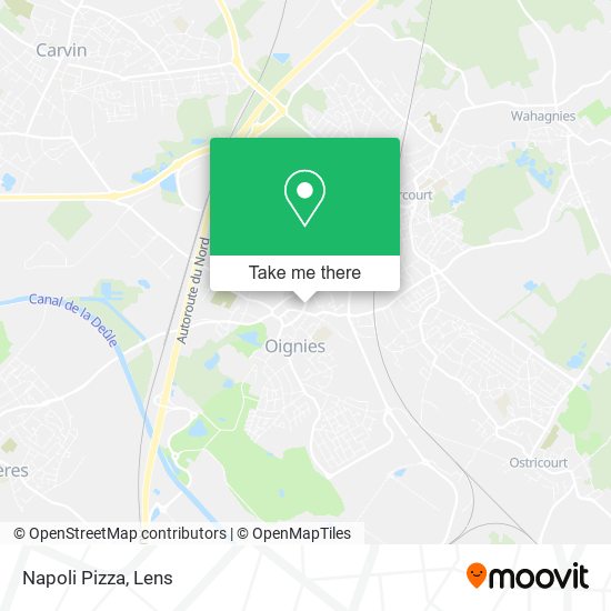 Napoli Pizza map