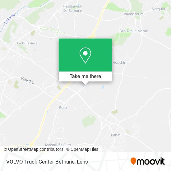 VOLVO Truck Center Béthune map