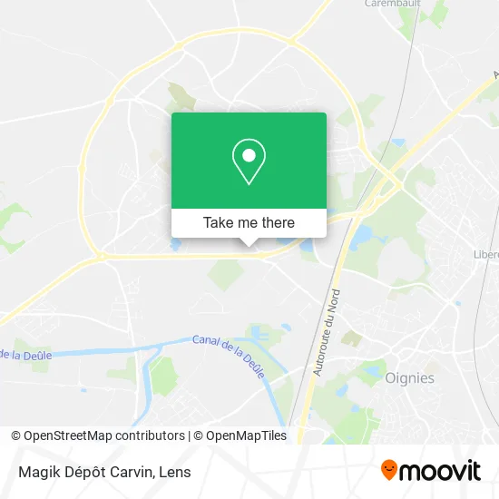 Magik Dépôt Carvin map