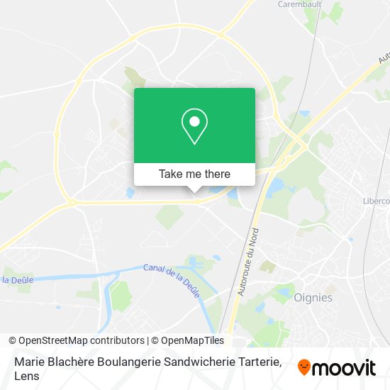 Mapa Marie Blachère Boulangerie Sandwicherie Tarterie