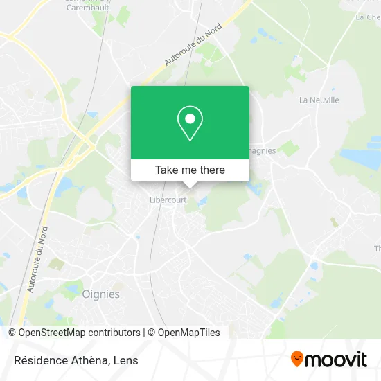 Résidence Athèna map