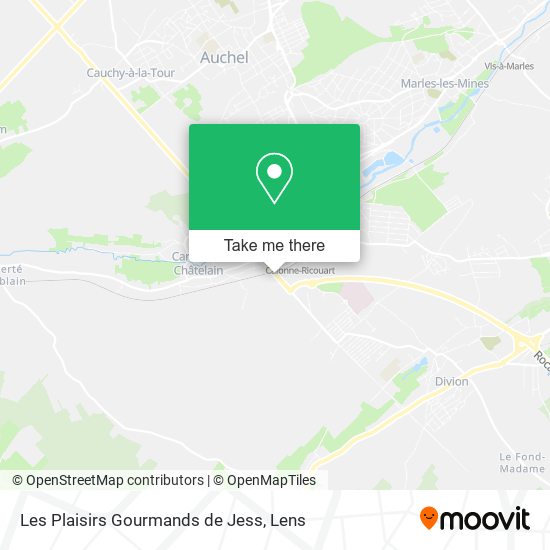 Les Plaisirs Gourmands de Jess map