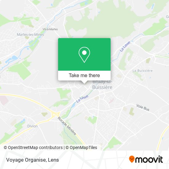 Voyage Organise map