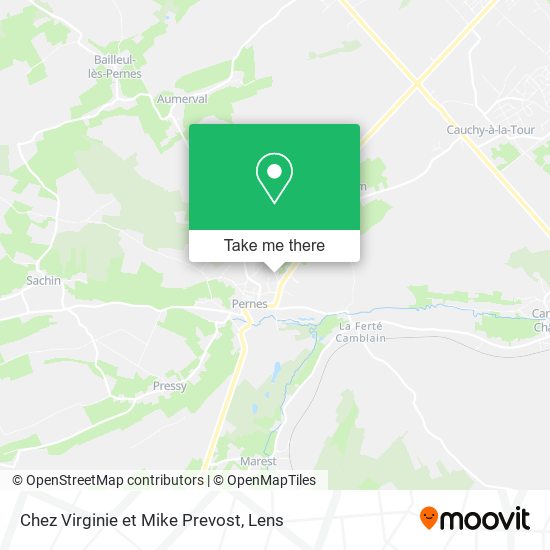 Chez Virginie et Mike Prevost map