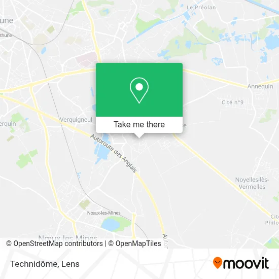 Technidôme map