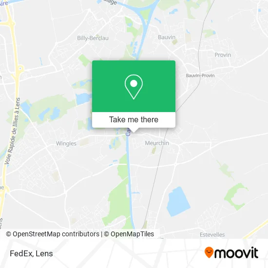 FedEx map