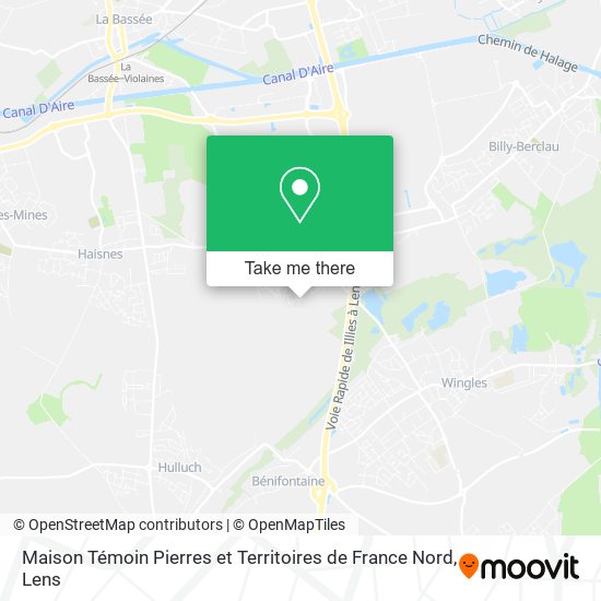 Maison Témoin Pierres et Territoires de France Nord map