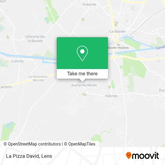 La Pizza David map