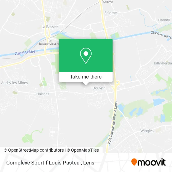 Complexe Sportif Louis Pasteur map