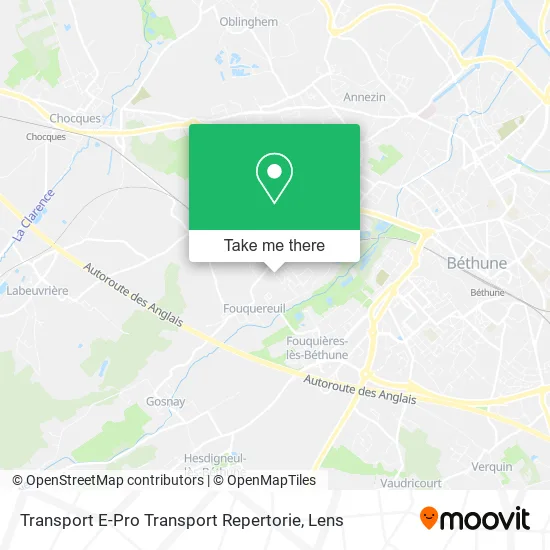 Transport E-Pro Transport Repertorie map