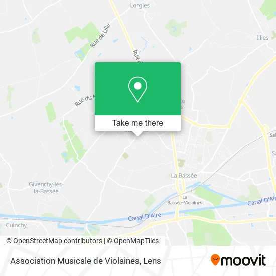 Association Musicale de Violaines map