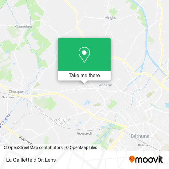 La Gaillette d'Or map