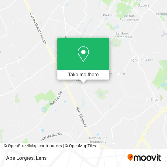 Ape Lorgies map