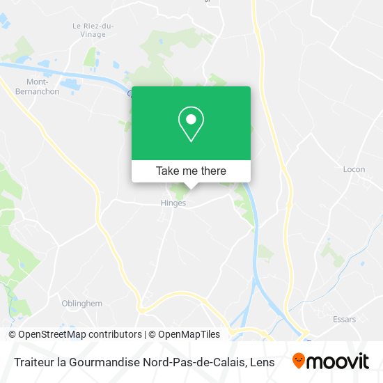 Traiteur la Gourmandise Nord-Pas-de-Calais map