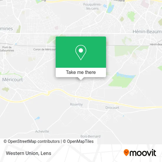Western Union map