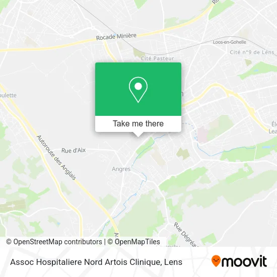 Assoc Hospitaliere Nord Artois Clinique map