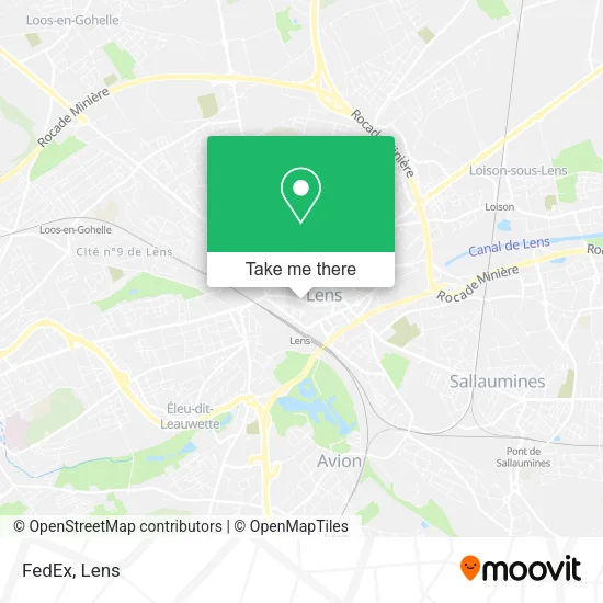 FedEx map