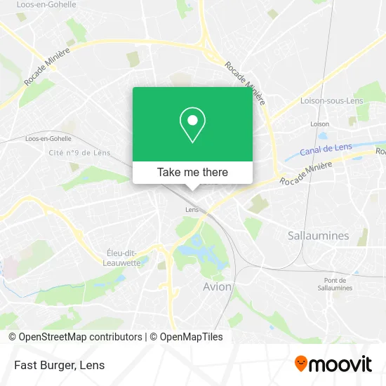 Fast Burger map