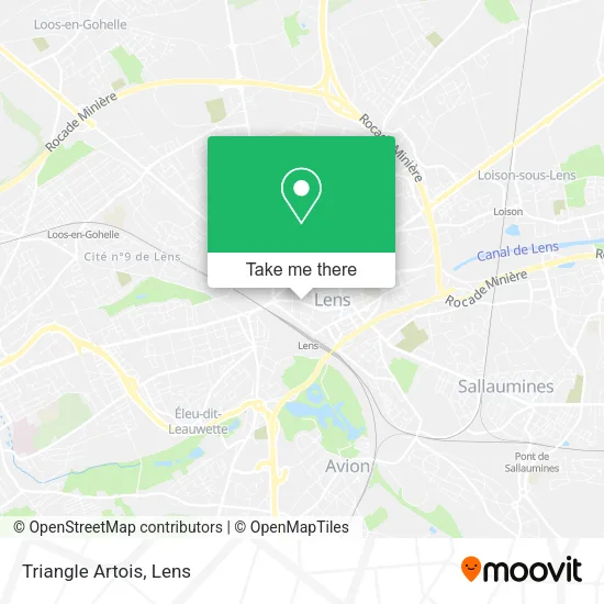 Triangle Artois map