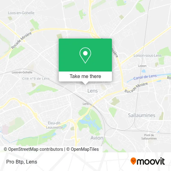 Pro Btp map