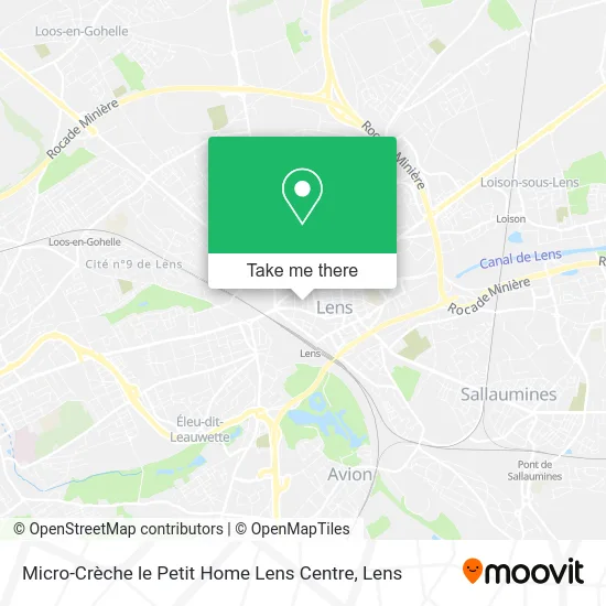 Micro-Crèche le Petit Home Lens Centre map