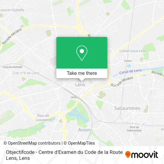 Objectifcode - Centre d'Examen du Code de la Route Lens map