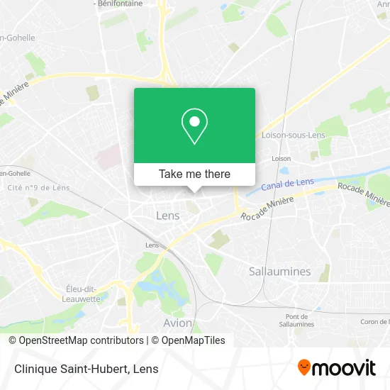 Clinique Saint-Hubert map