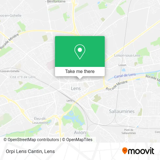 Orpi Lens Cantin map