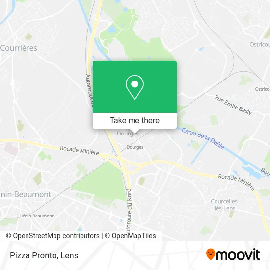Pizza Pronto map