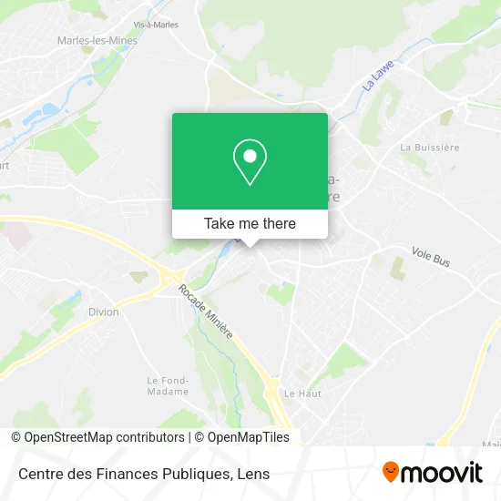 Centre des Finances Publiques map