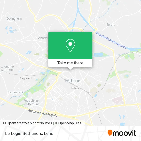 Le Logis Bethunois map
