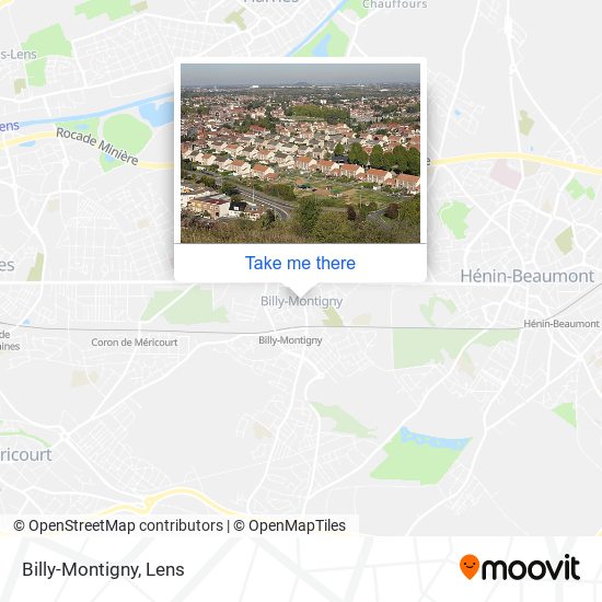 Mapa Billy-Montigny