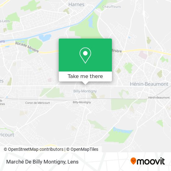 Marché De Billy Montigny map