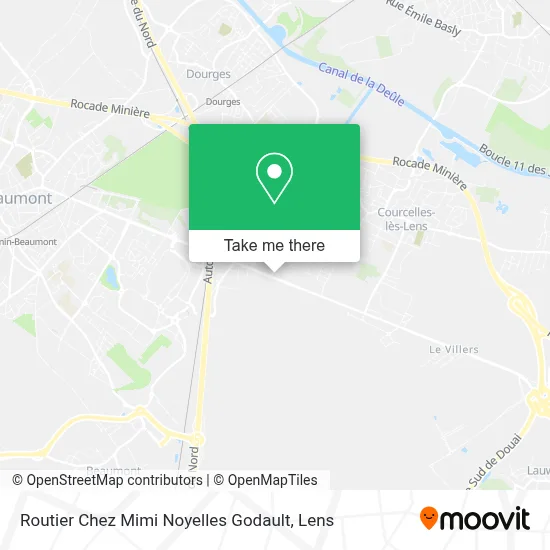 Routier Chez Mimi Noyelles Godault map