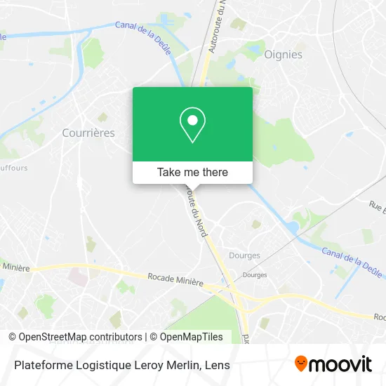 Plateforme Logistique Leroy Merlin map